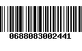 Código de Barras 0688083002441