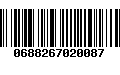 Código de Barras 0688267020087