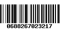 Código de Barras 0688267023217