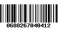 Código de Barras 0688267040412