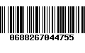 Código de Barras 0688267044755