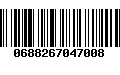 Código de Barras 0688267047008