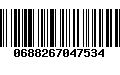 Código de Barras 0688267047534