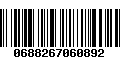 Código de Barras 0688267060892