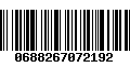 Código de Barras 0688267072192