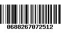 Código de Barras 0688267072512