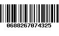 Código de Barras 0688267074325