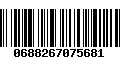Código de Barras 0688267075681