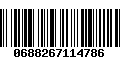 Código de Barras 0688267114786
