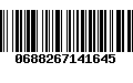 Código de Barras 0688267141645