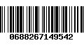 Código de Barras 0688267149542