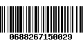 Código de Barras 0688267150029