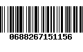 Código de Barras 0688267151156
