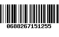 Código de Barras 0688267151255