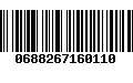 Código de Barras 0688267160110