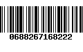 Código de Barras 0688267168222