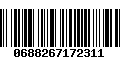 Código de Barras 0688267172311