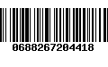 Código de Barras 0688267204418