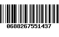 Código de Barras 0688267551437