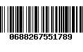 Código de Barras 0688267551789