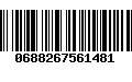 Código de Barras 0688267561481