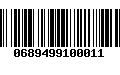 Código de Barras 0689499100011