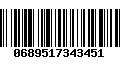 Código de Barras 0689517343451