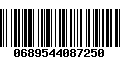 Código de Barras 0689544087250