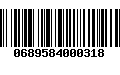 Código de Barras 0689584000318