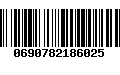 Código de Barras 0690782186025