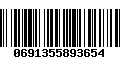 Código de Barras 0691355893654