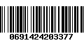 Código de Barras 0691424203377