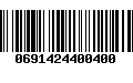 Código de Barras 0691424400400