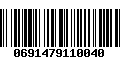 Código de Barras 0691479110040