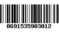 Código de Barras 0691535903012