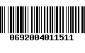 Código de Barras 0692004011511