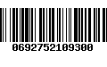 Código de Barras 0692752109300