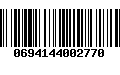 Código de Barras 0694144002770