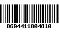 Código de Barras 0694411004810