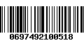 Código de Barras 0697492100518