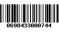 Código de Barras 0698433000744