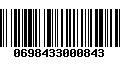 Código de Barras 0698433000843