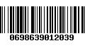 Código de Barras 0698639012039