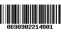 Código de Barras 0698902214801