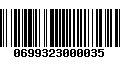 Código de Barras 0699323000035