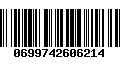 Código de Barras 0699742606214