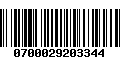 Código de Barras 0700029203344