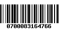 Código de Barras 0700083164766