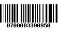 Código de Barras 0700083390950