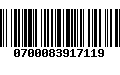 Código de Barras 0700083917119